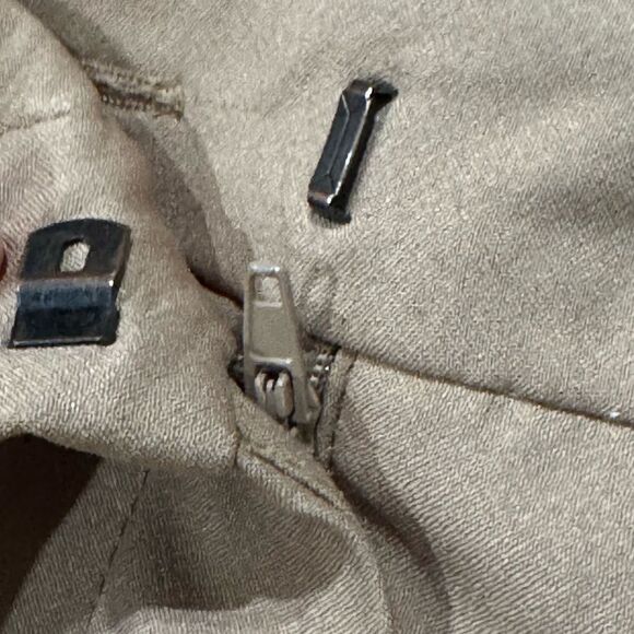 Zara Tan Straight Leg Pants Women’s Medium - Picture 3 of 5